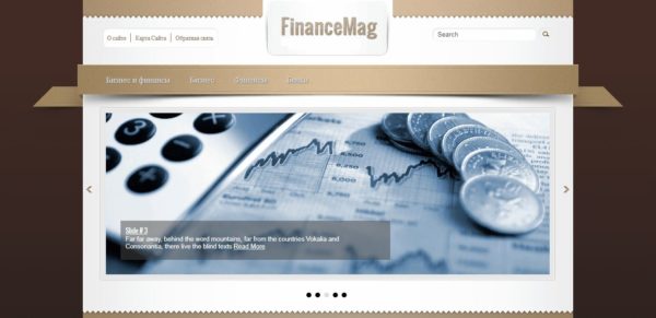 Сайт про финансы